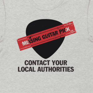 Missing Guitar Pick Call Authorities Men's Premium Tee
