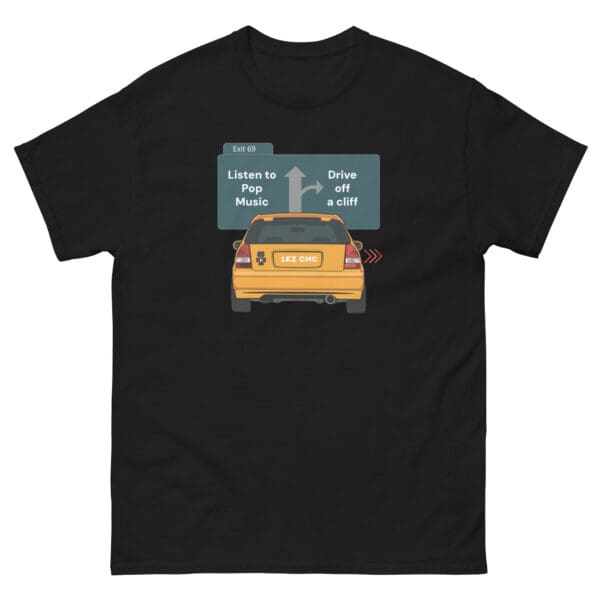 Listen to Pop Music or Drive Off a Cliff Men's Premium Tee - Image 2
