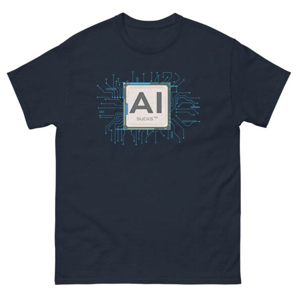 AI Sucks Men's Premium Tee - Image 3