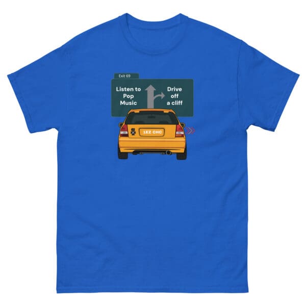 Listen to Pop Music or Drive Off a Cliff Men's Premium Tee - Image 4