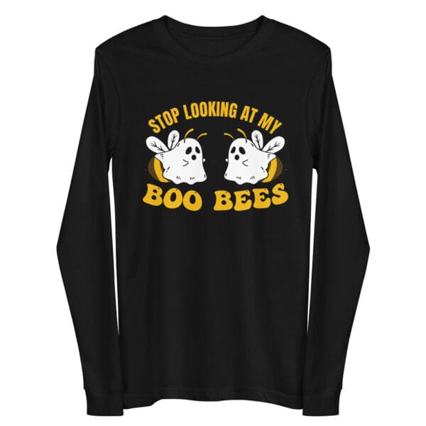 Stop Looking at my Boo Bee's Women's Long Sleeve T-Shirt - Image 3