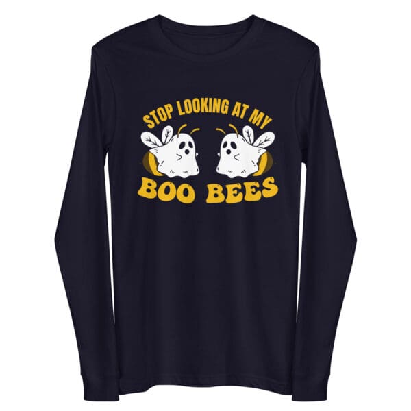 Stop Looking at my Boo Bee's Women's Long Sleeve T-Shirt - Image 4