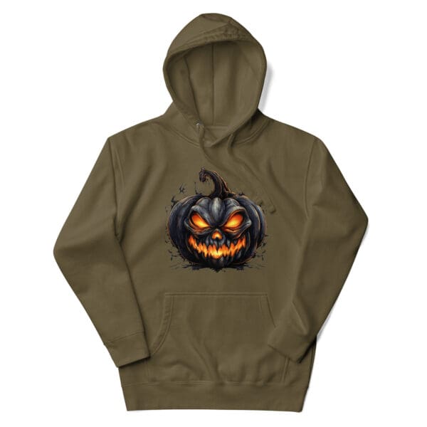 Evil Pumpkin Men's Premium Hoodie - Image 3