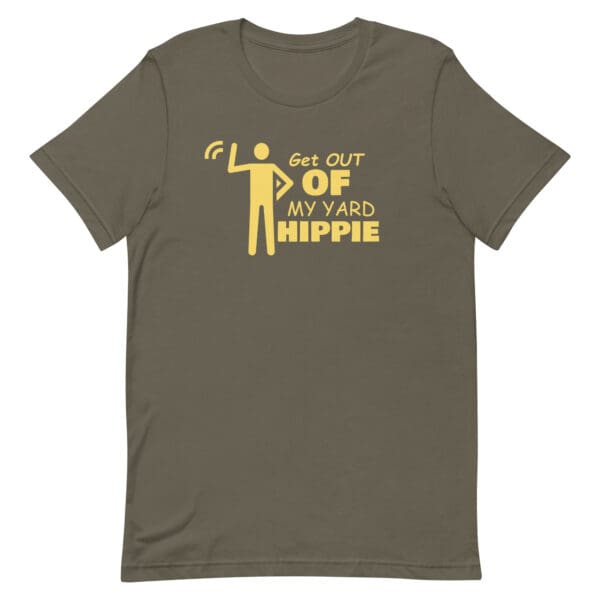 Get Out of My Yard Hippie Men's Premium Tee - Image 5