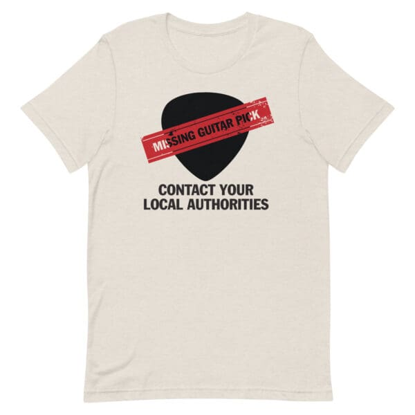 Missing Guitar Pick Call Authorities Men's Premium Tee - Image 5