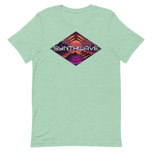 Synthwave Triangle Men's Premium T-Shirt - Image 7