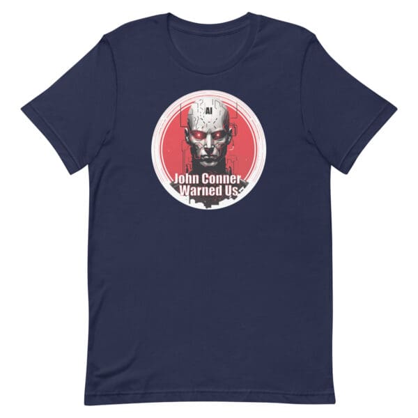 AI Warning Men's Premium Tee - Image 3