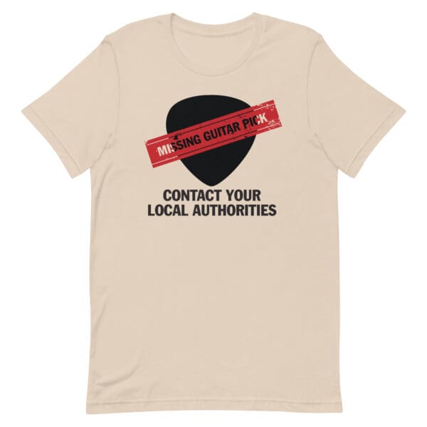 Missing Guitar Pick Call Authorities Men's Premium Tee - Image 4