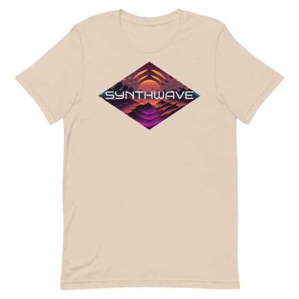 Synthwave Triangle Men's Premium T-Shirt - Image 8