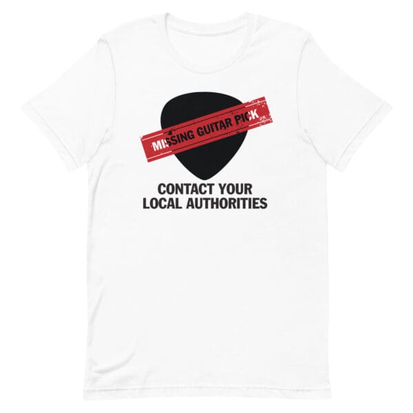 Missing Guitar Pick Call Authorities Men's Premium Tee - Image 7