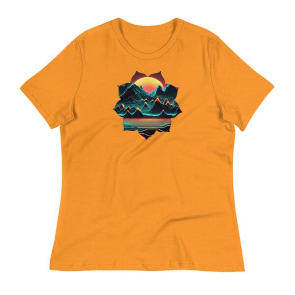 Synthwave Flower Women's Relaxed T-Shirt - Image 6