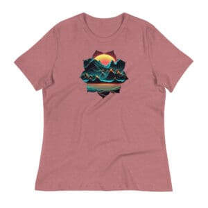 Synthwave Flower Women's Relaxed T-Shirt