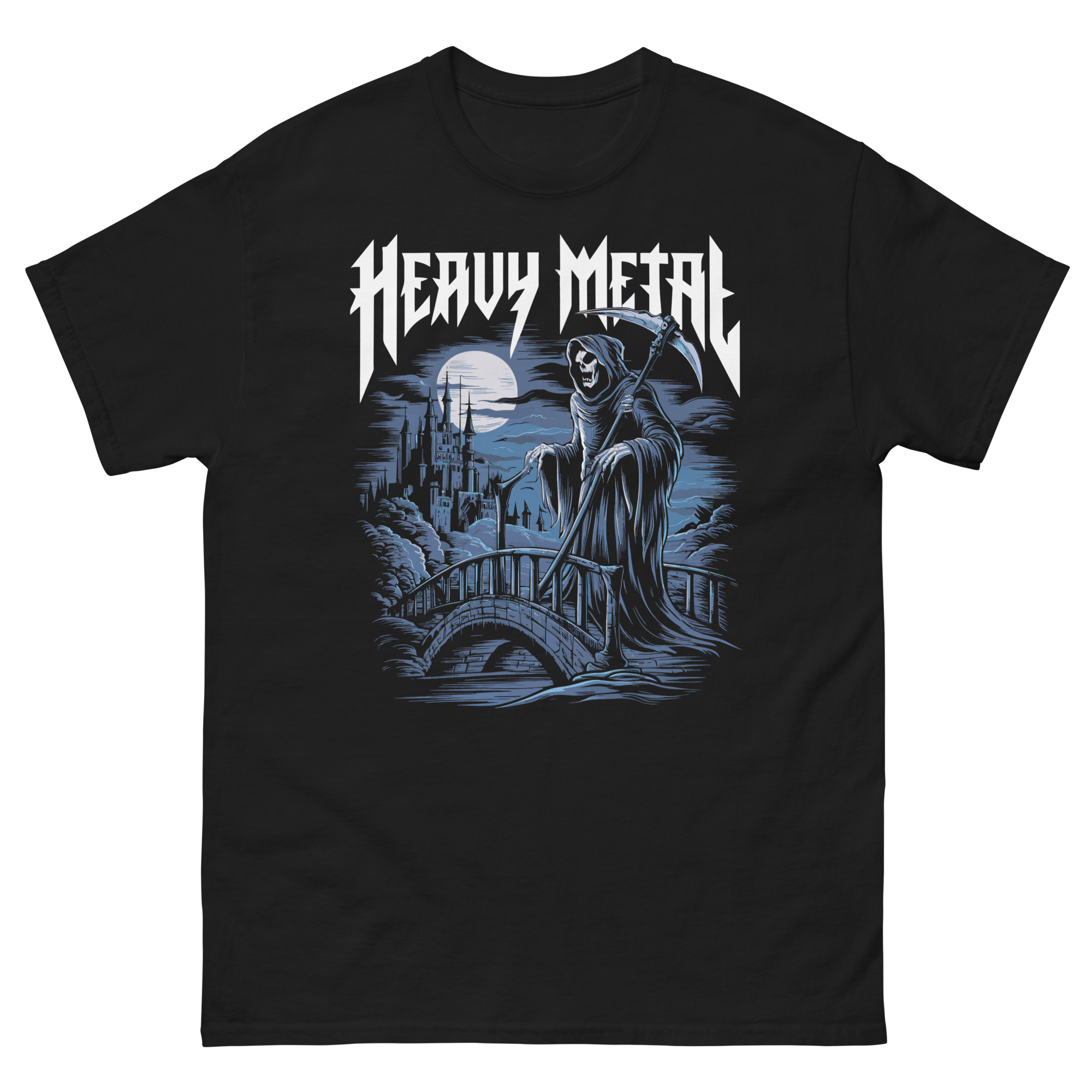 Heavy Metal Grim Reeper Metal head Unisex classic tee