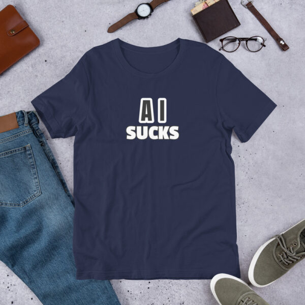 AI Sucks Unisex t-shirt - Image 3